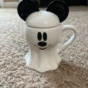 Disney Mickey Mouse Ghost Mug - Black and White